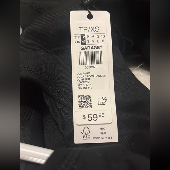 Julia Strappy black Jumpsuit romper from Garage. XS. - Picture 6 of 6